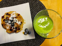 Make-breakfast-with-me-blueberry-pancakes-and-green-smoothie-ft-my-sister-1900